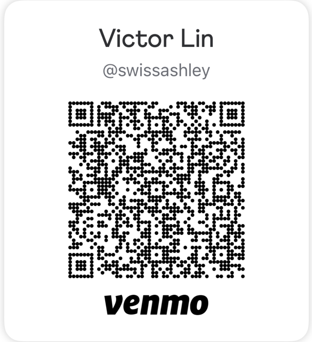 Venmo QR code for @swissashley